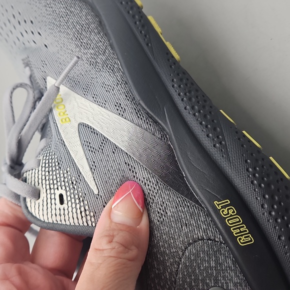 Brooks Ghost 16 Shoes Mens Size 9.5 Gray Sneakers Running Athletic Neutral Grey - Picture 5 of 13